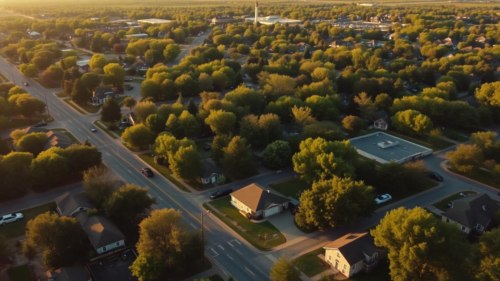 A neighborhood street in a community Outreach serves